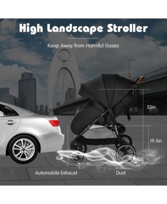 High Landscape Baby Stroller Pushchair with Expandable & Footmuff Canopy 20 lbs. 0-3 Years