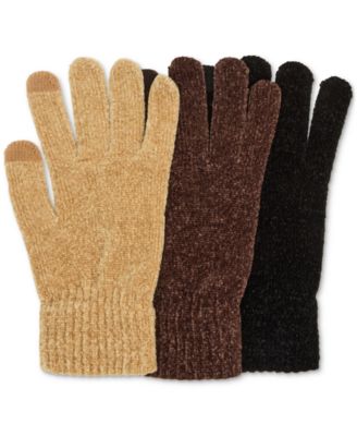 Steve Madden - Chenille Magic Gloves, 3-Pack