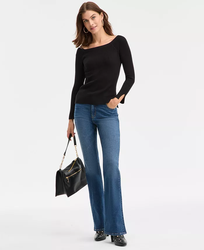 Women's Wide-Neck Sweater - thumbnail 4