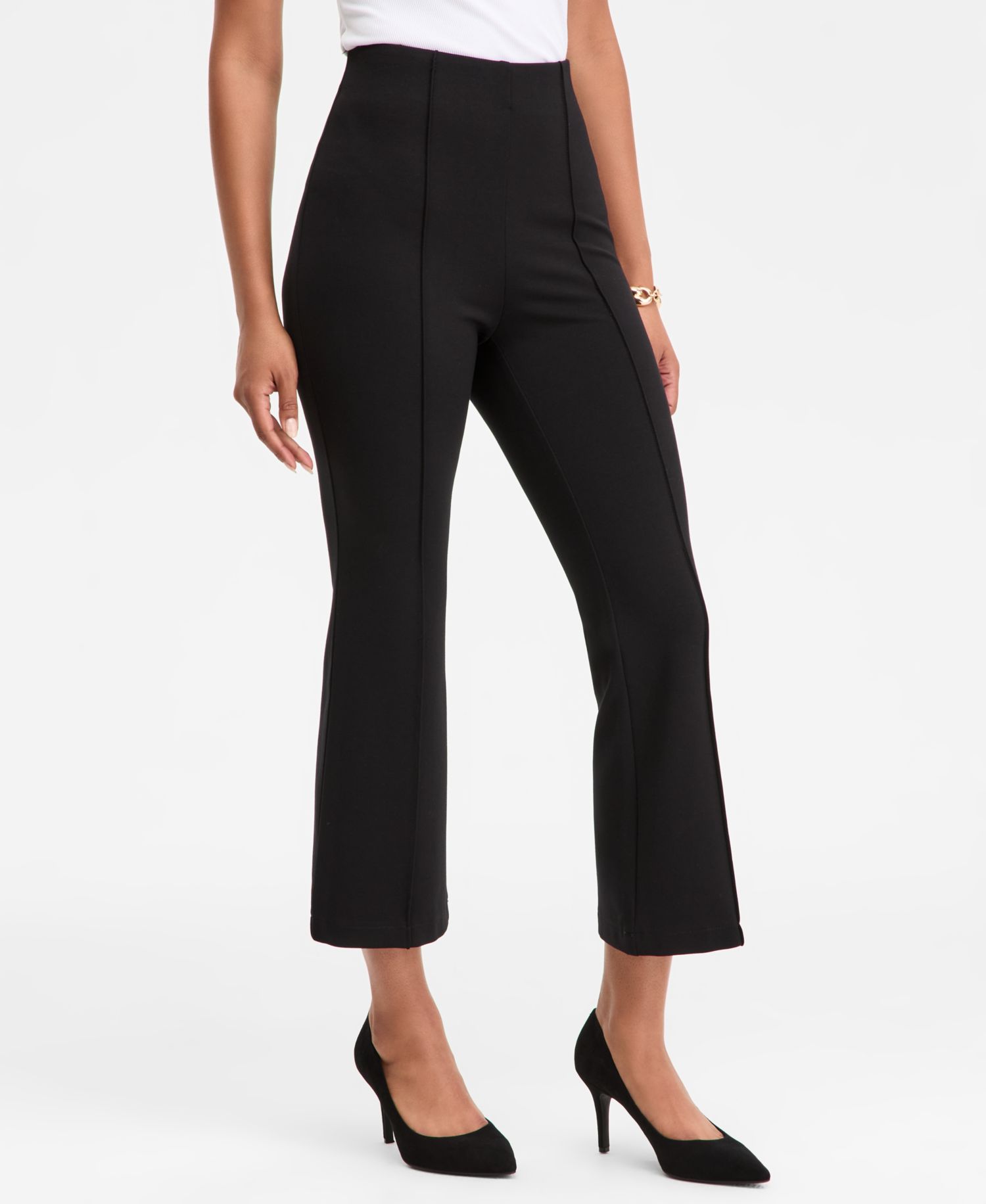 Women's High-Rise Ponte Kick Flare Pants