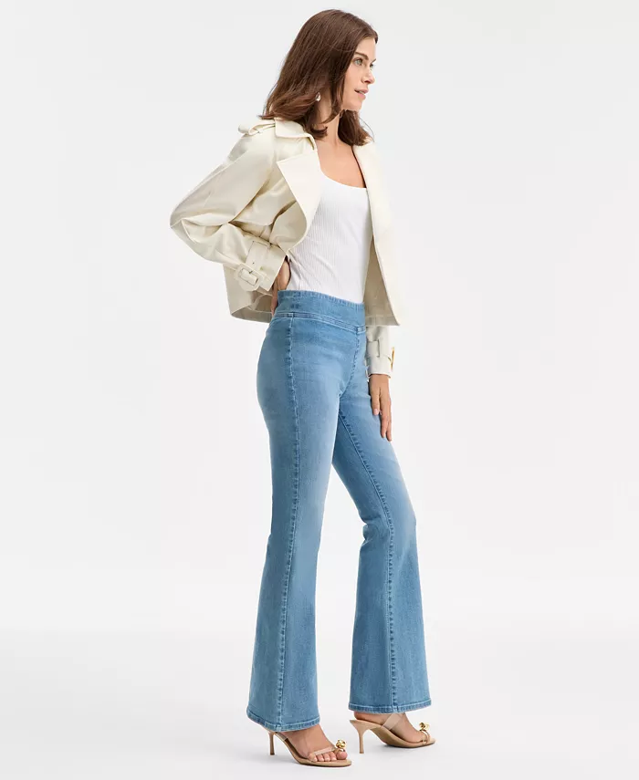 Women's High-Rise Pull-On Flare-Leg Jeans - thumbnail 8