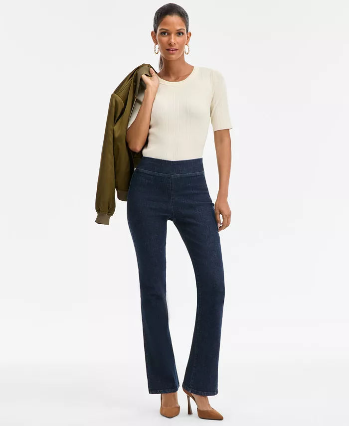 Women's High-Rise Pull-On Bootcut Jeans - thumbnail 7