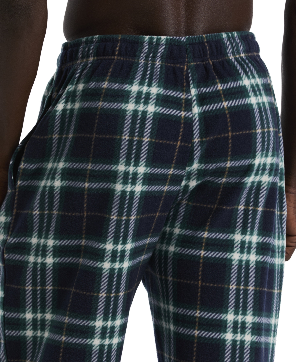 Perry Ellis Portfolio Men's Buffalo Plaid Cotton Pajama Set In Black