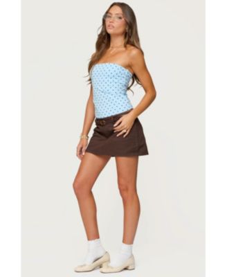 Women's Polka Dot Built In Bra Tube Top