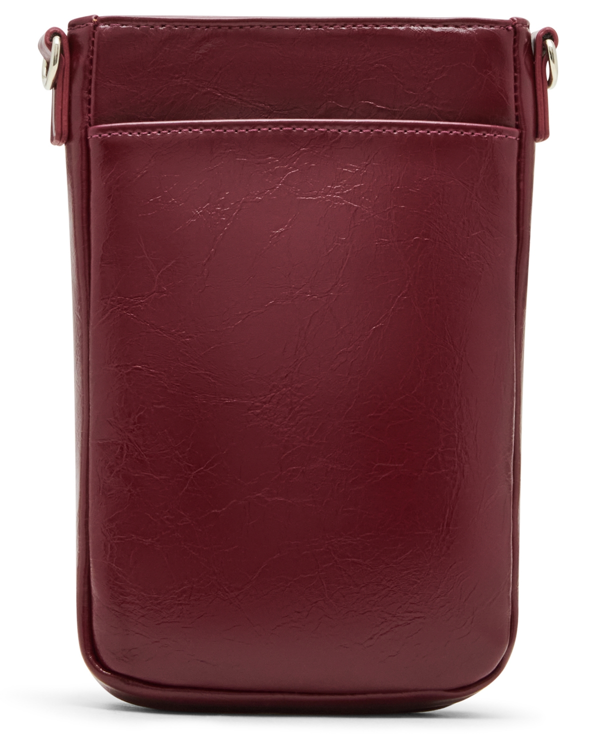 Madden Girl Inezc Crinkle Magnetic Phone Pouch Crossbody In Red