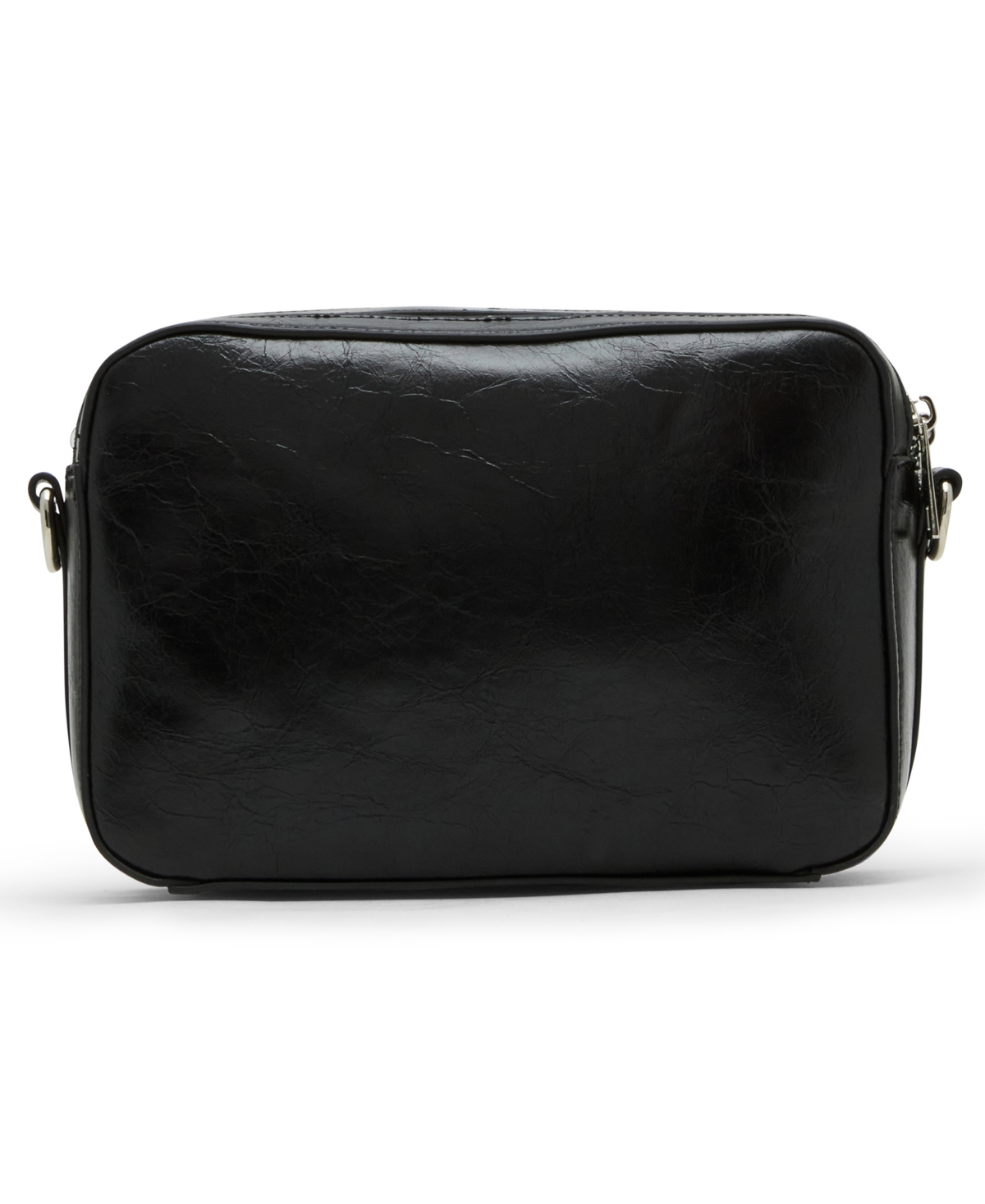 Madden Girl Tarac Crinkle Camera Crossbody Bag In Black