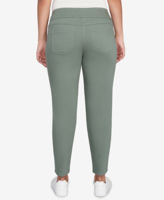 Petite Soft Denim Faux Pocket Pants