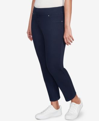 Petite Soft Denim Faux Pocket Pants