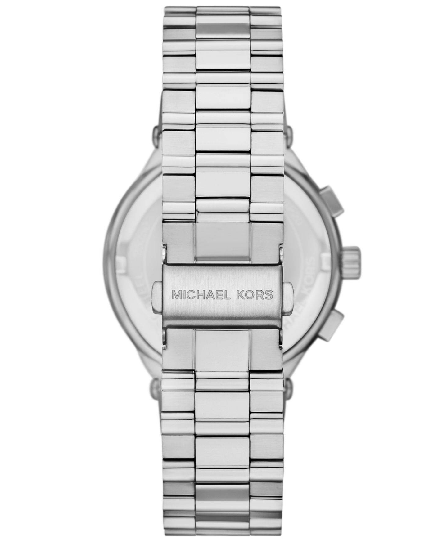 Мужские часы Michael Kors Billie Chronograph Silver-Tone Stainless Steel Watch, 44mm — фото 2