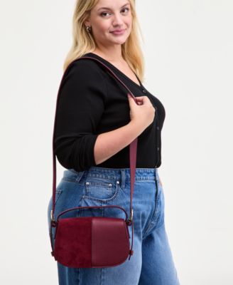 Jaqqy Faux-Suede Crossbody Bag, Macy's Exclusive