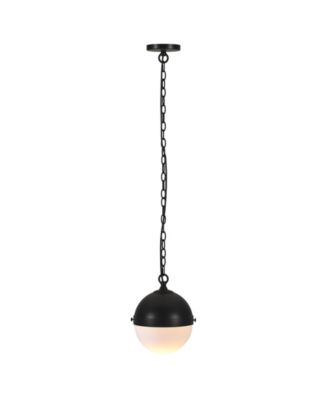 Aurora 11.13" Metal Pendant with Glass Shade