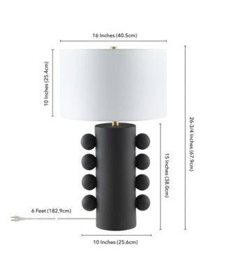 Jurrah 26.75" Ceramic Table Lamp with Fabric Shade