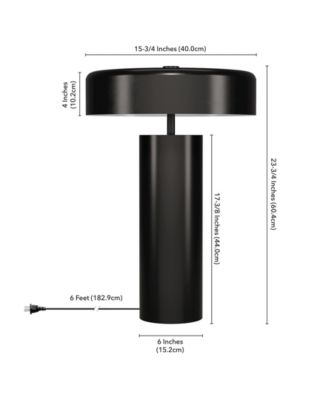 Nash 23.75" Metal Table Lamp with Metal Shade