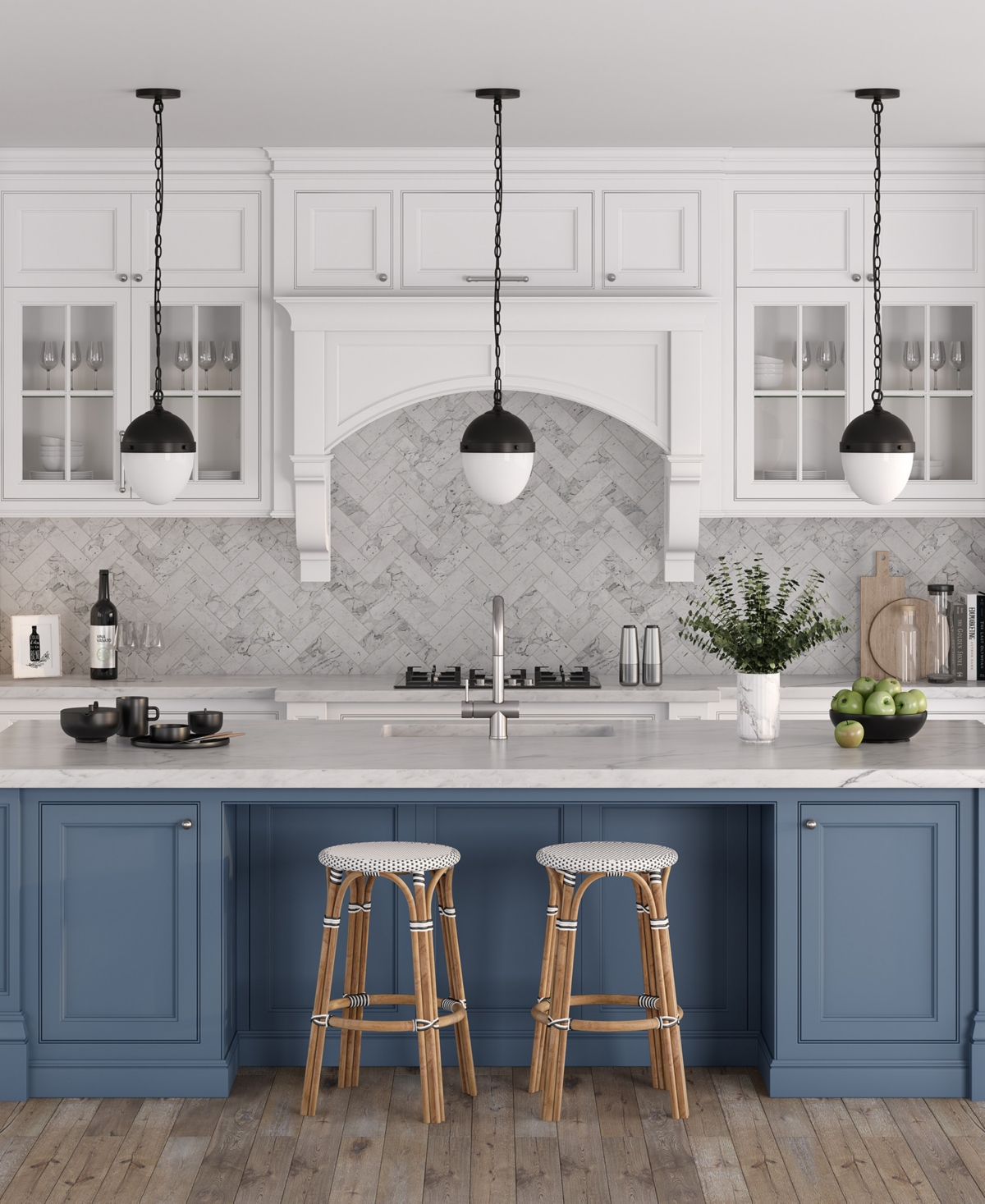 Hudson & Canal Aurelia 13" Metal Pendant With Glass Shade In Black