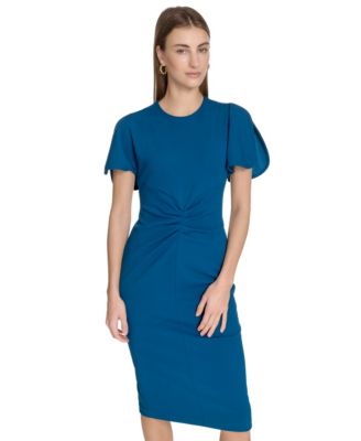 Women's Scuba Crepe Sheath Dress