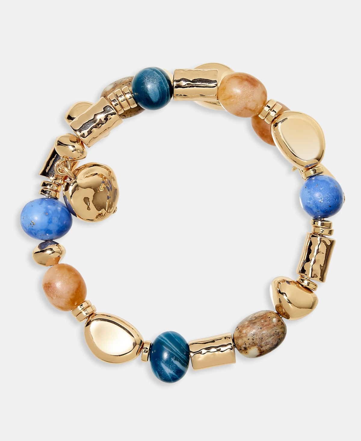 Style & Co Beaded Coil Bracelet, Macy's Exclusive In Gold