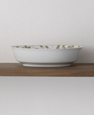 Holly & Berry Gold Oval Vegetable Bowl, 9.75", 32 oz.