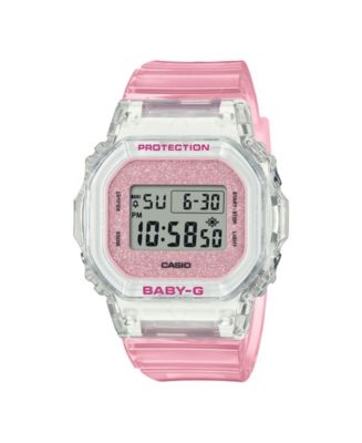G-Shock Women's Pink Resin Watch, 37.9mm - Macy's