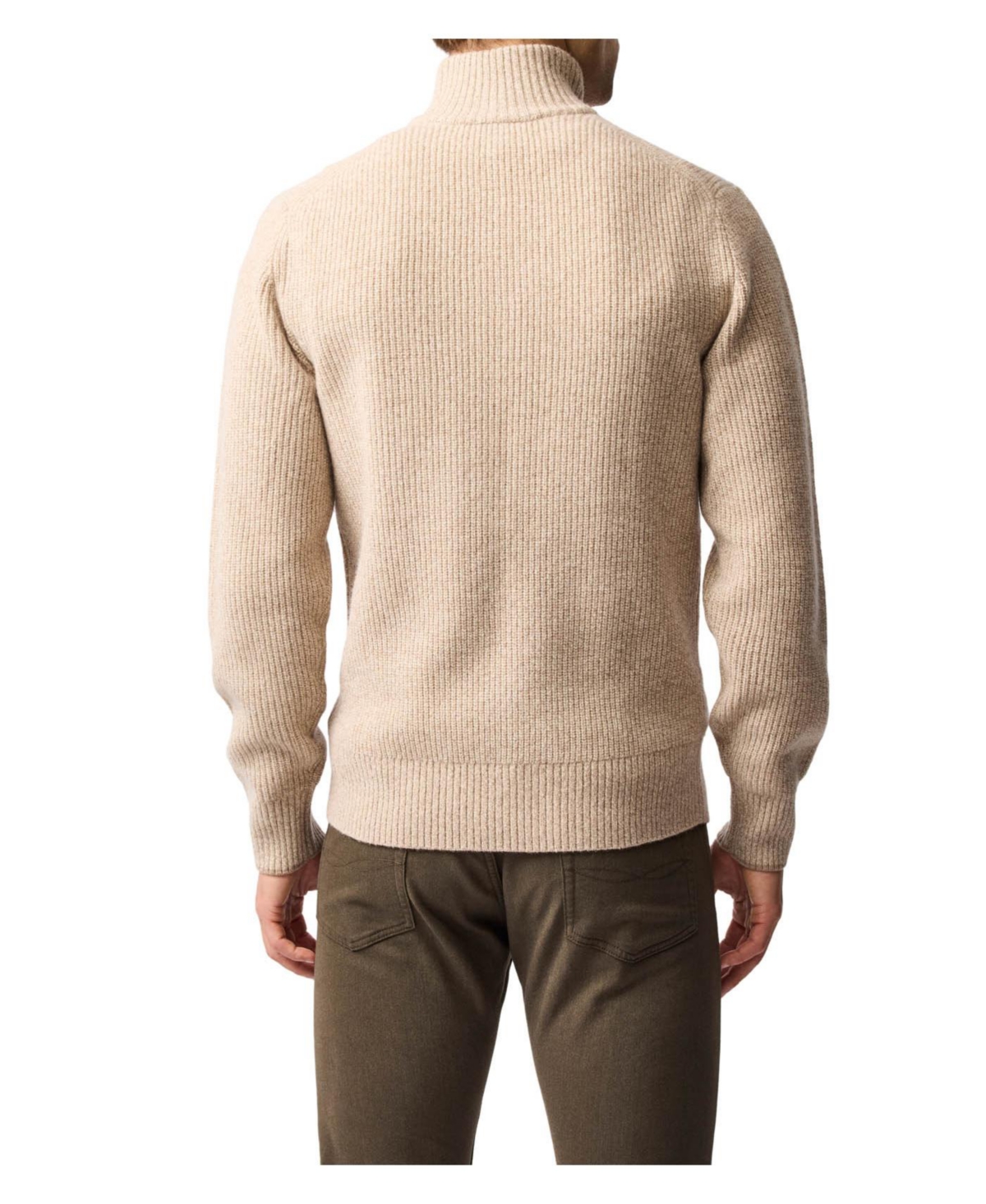 Rodd & Gunn Men's Robbies Road Quarter Zip Sweater In Brown
