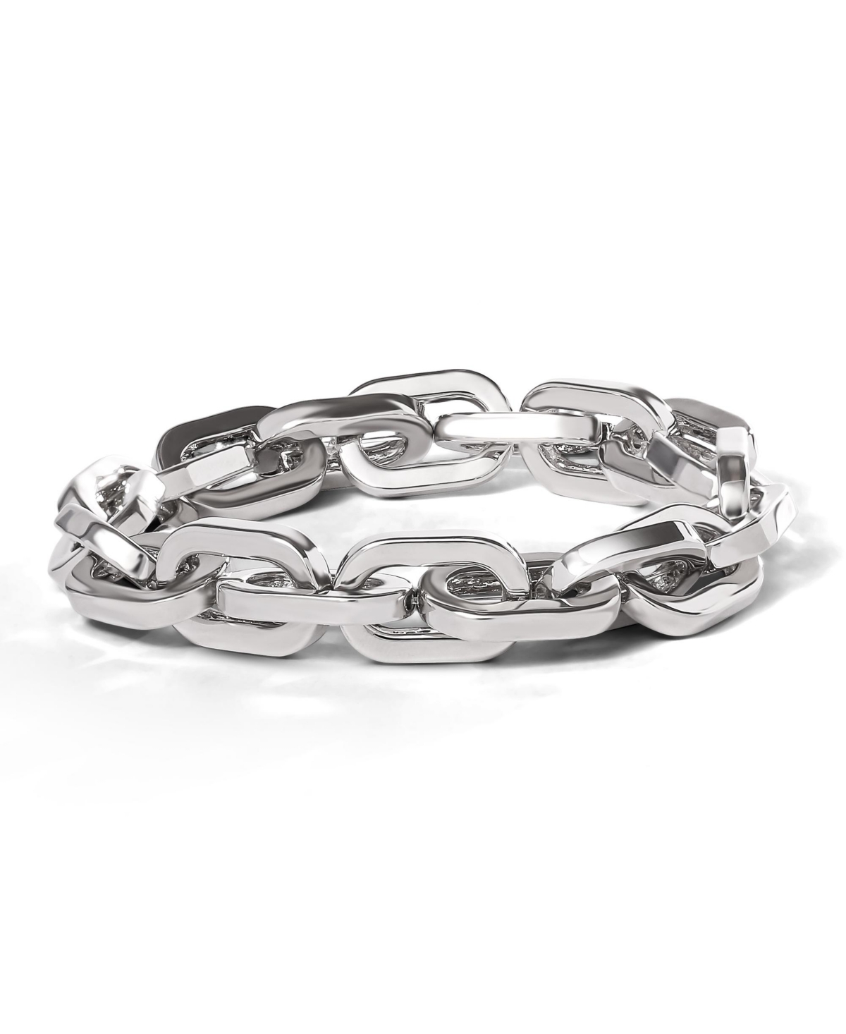 Metal Link Chain Bracelet - Silver