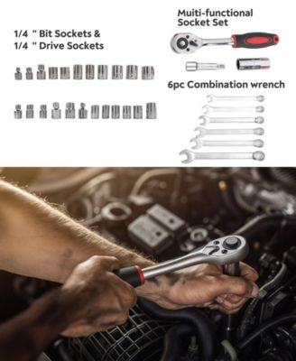 328-Piece Household Hand Tool Set with Storage Case &amp;#x2013; All-in-One Repair Kit for Home, Garage, Car, and Office Use