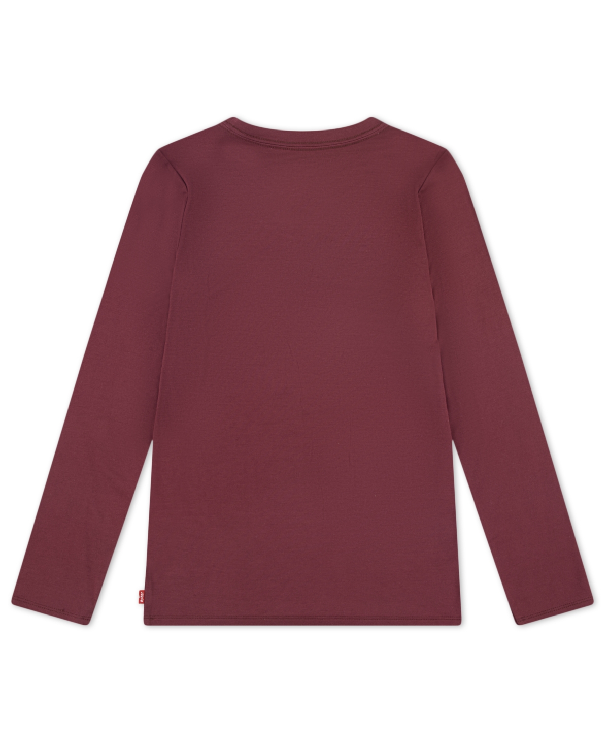 Levi's Big Girls Horse Long Sleeve T-shirt In Burgundy