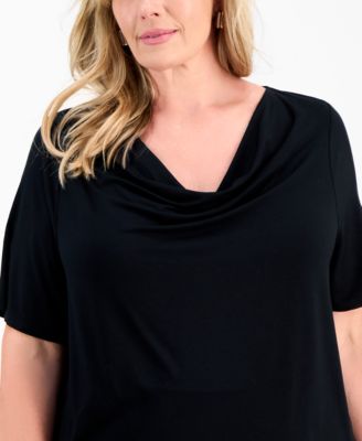 Plus Size Cowlneck Top, Macy's Exclusive