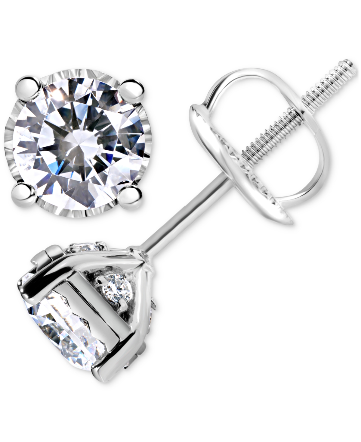 Trumiracle Diamond Stud Earrings (1-1/4 Ct. T.w.) In 14k White, Yellow Or Rose Gold In Gold