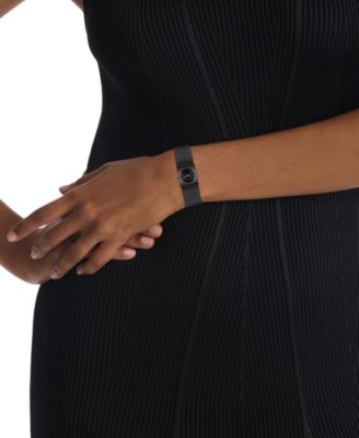 Women's CK Pulse Black IP Stainless Steel Mesh Bracelet Watch 21.5mm