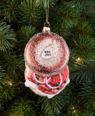 New York Glass Smoked Salmon Bagel Sandwich Ornament, Created for Macy's