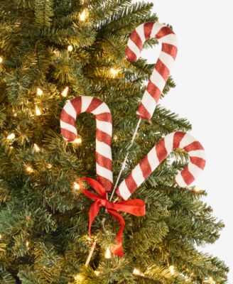 Christmas Cheer Candy Cane Pick Ornament, Macy's Exclusive