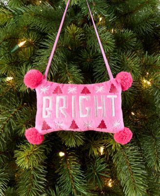 Merry Magic Bright Pillow Ornament, Macy's Exclusive 