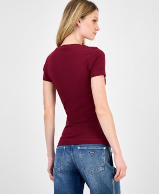 Women's Peony Triangle Crewneck Short-Sleeve Tee