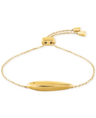 Calvin Klein - Logo-Etched Sculpted Slider Bracelet