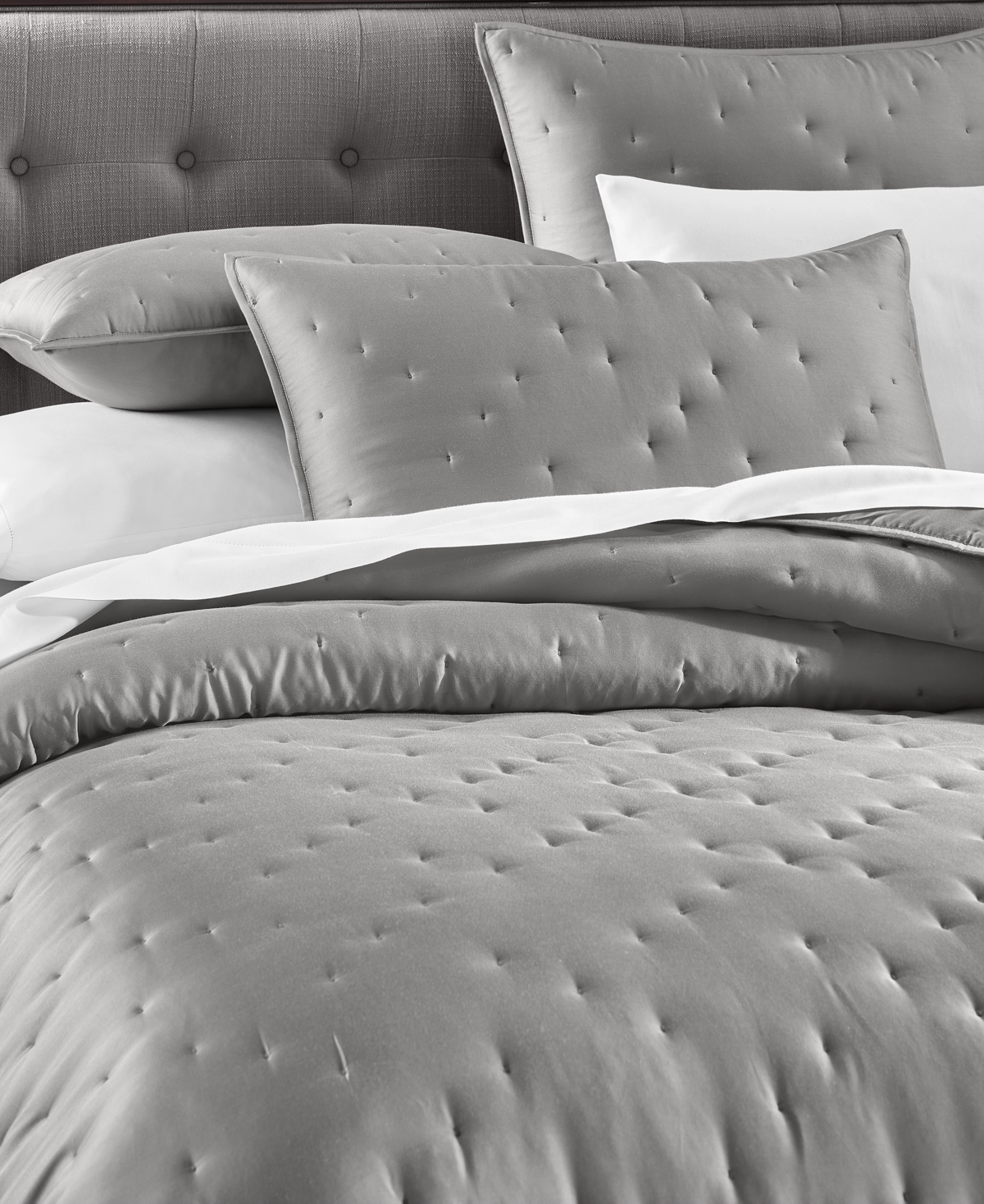 Hotel Collection Lyocell 3-pc. Coverlet Set, King, Macy's Exclusive In Gray