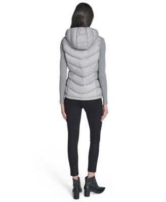 Women's Packable Hooded Puffer Vest, Created for Macy's