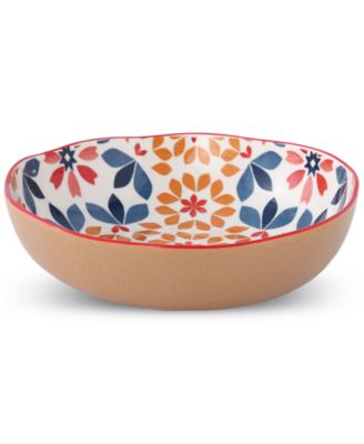 Geo Floral 5-Pc. Pasta/All-Purpose Bowl Set