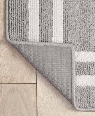 Double Line Border Tufted Runner Rug, 30" x 120"