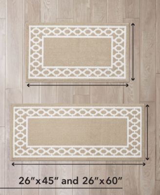 Christine Trellis Border Tufted 2-Pc. Runner Set