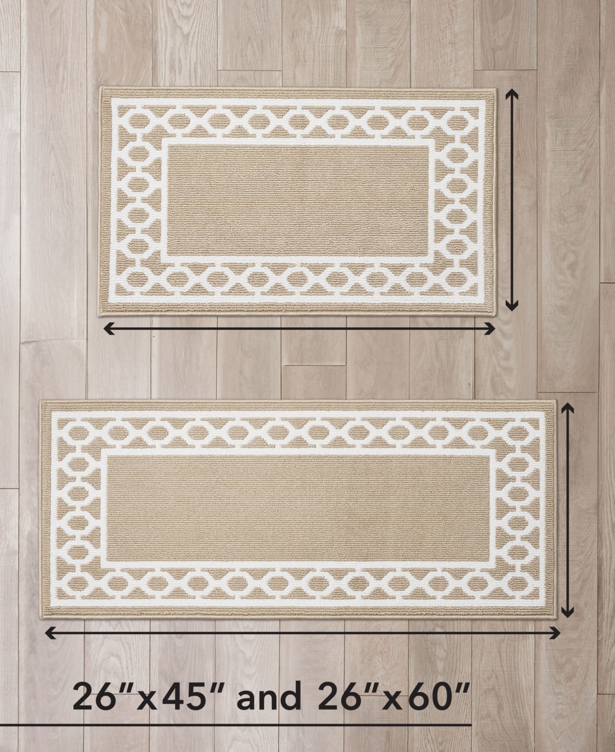 Jean Pierre New York Christine Trellis Border Tufted 2-Pc. Runner Set