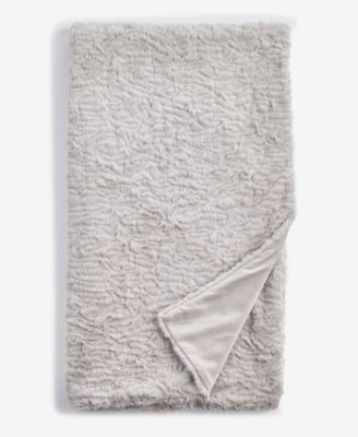 Sculpted Persian Faux Fur Throw, 50" x 60"