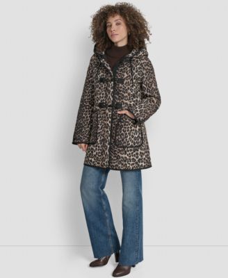 Women's Hooded Toggle Quilted Coat