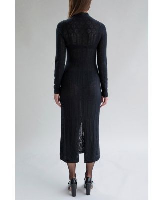 Women's Margot Pointelle Lace Slim Knit Dress