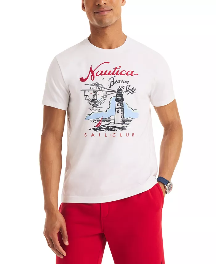 Men's Short Sleeve Beacon of Light Graphic T-Shirt