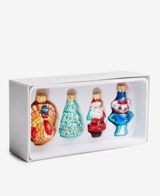 Macy's - Thanksgiving Day Parade Set of 4 Glass Mini Ornaments