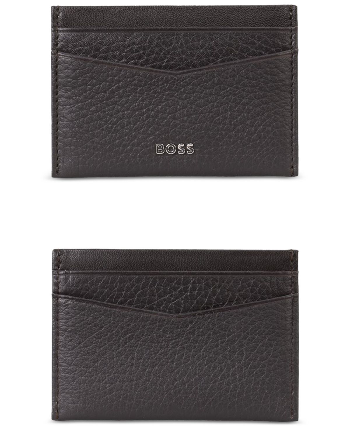 Мужской кожаный бумажник с логотипом Hugo Boss