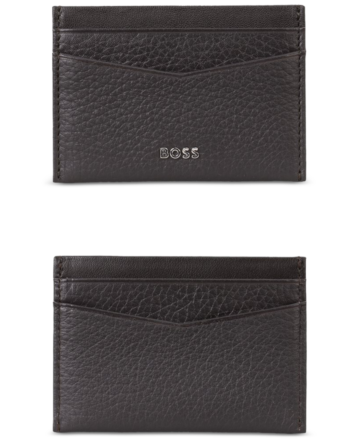 Hugo by Hugo Boss Men's Leather Logo Wallet - Dark Brown