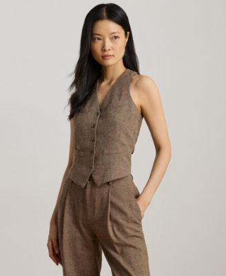 Lauren Ralph Lauren - Women's Glen Plaid Wool-Blend Vest