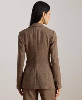 Women's Glen Plaid Cotton-Blend Blazer