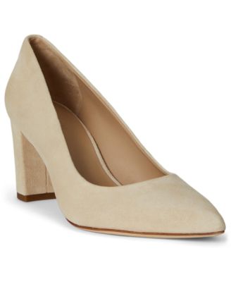 Lauren Ralph Lauren - Women's Lanette Suede Block-Heel Pumps